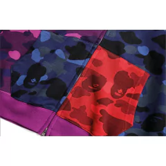 Campera Hoodie BAPE Full Zip Shark Camo Patchwork (AAA) - 220USD