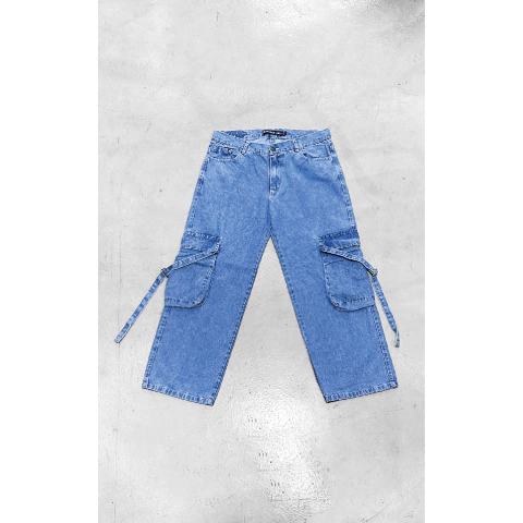 Jean Ice Carpintero Mom Con Tiras