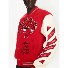 Campera Varsity Universitaria Chicago Bulls Roja en internet