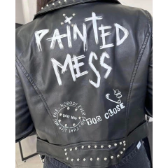 Campera Crop Simil-cuero con tachas "Rockstar" - KITCH TECH