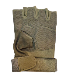 Guantes Tacticos Dedos Cortados Verde - tienda online