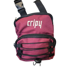 Riñonera Morral Shoulder Bag Cripy Bordó/Negra - comprar online