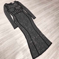 Vestido Strass Crystal Clo - tienda online