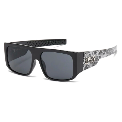Anteojos de Sol Gafas Locs Negro Brillante Chicano Grafico N°91192 - comprar online
