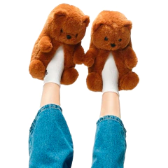 Pantuflas Oso Peluche Chunky Slippers