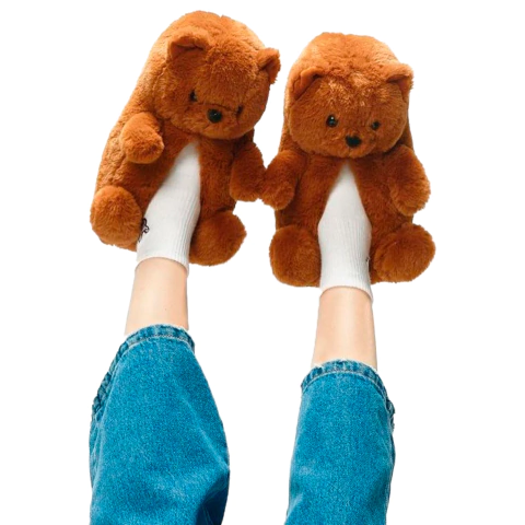 Pantuflas Oso Peluche Chunky Slippers