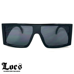 Anteojos de Sol Gafas Locs Negro Oversize Bandana N° 91160 en internet