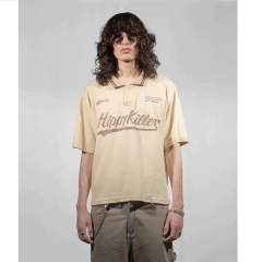 Chomba Remera Boxy Fit Beige Crema en internet