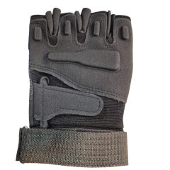 Guantes Tacticos Dedos Cortados Negro - KITCH TECH