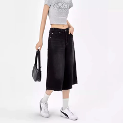 Bermuda Jort Baggy Jean Negro en internet