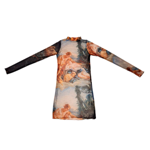 Vestido MicroTul Arte Two Manga Larga