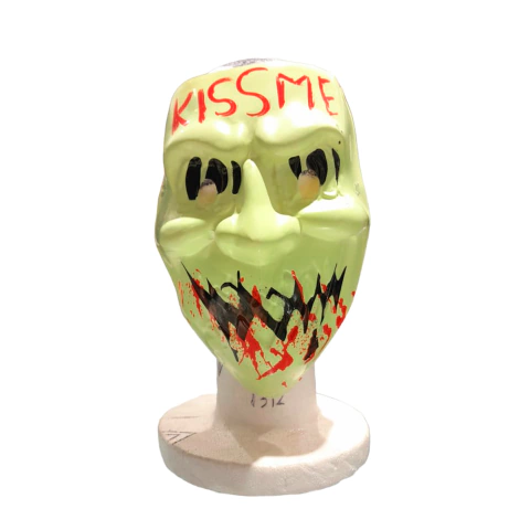 Mascara Kiss me verde ecoplastico