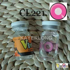 Lente de contacto fantasia cosplay anime Rosa Liso CL221 - KITCH TECH