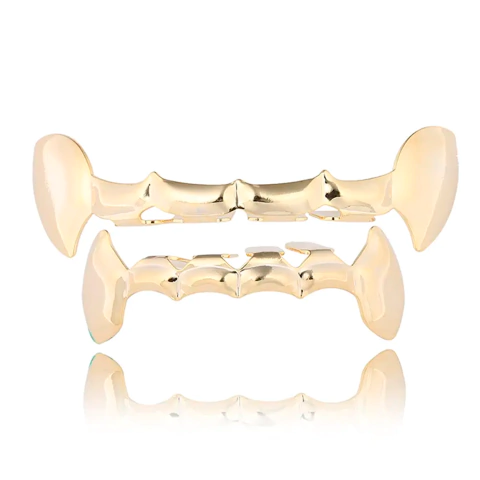 Parrila Dientes Grillz Drip Colmillos - Dorado