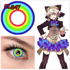 Lente de contacto fantasia cosplay anime Arcoiris CL347 - KITCH TECH