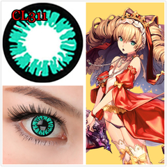 Lentes de contacto Fantasía Anime Glamour Verde Cosplay CL311