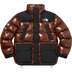 Campera Supreme/The North Face Nuptse Parka Brown - usd1500