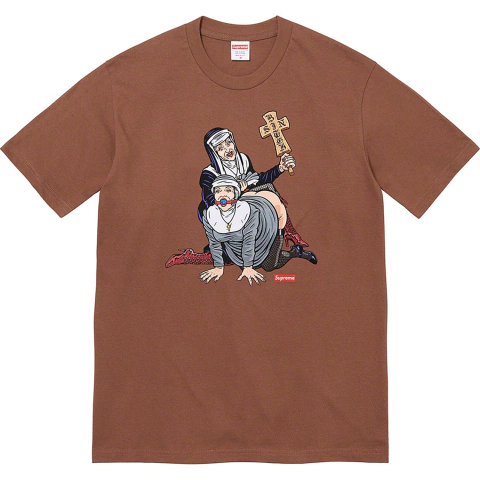 Remera Supreme Nun Tee Brown - usd150