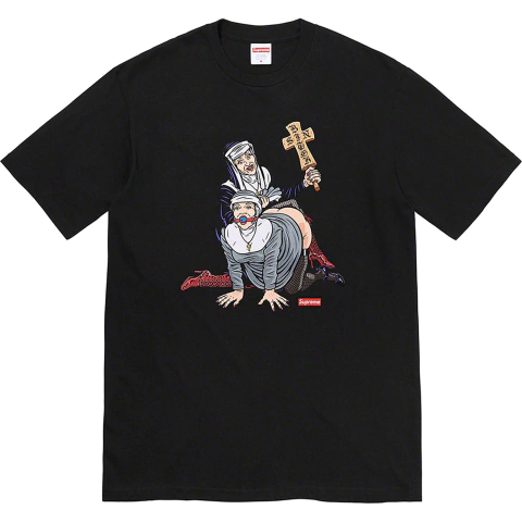 Remera Supreme Nun Tee Black - usd150