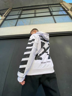 Hoodie Off White Blanco - comprar online