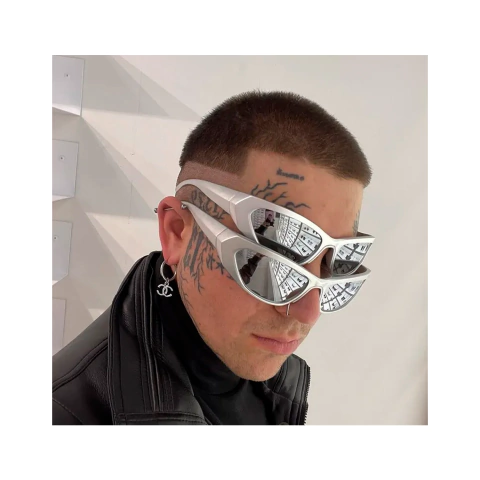 Anteojos Sol Deportivo Ciaga Ovalado Y2k Futurista Nº262