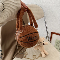 Imagen de Bolso Cartera De Mano Pelota De Basketball Peluche Trap Hype