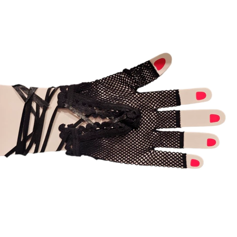 Guantes Red Cortos Encaje Tul