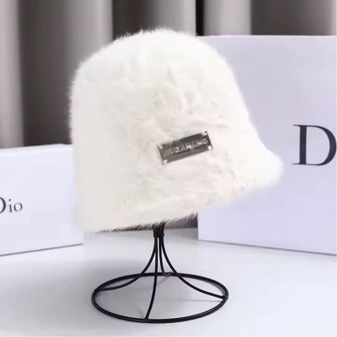 Gorro Piluso Peluche Blanco White