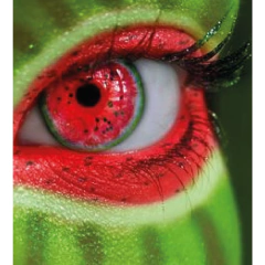 Lentes de contacto Fantasía Anime Cosplay Sandia CL325 - KITCH TECH
