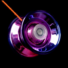 Imagen de Yoyó Magico UV Plastico Alta Calidad + 2 Cuerdas - Rosa