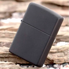 Encendedor Mechero Negro a Bencina Basico - comprar online