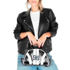 Cartera Bandolera Bolso de mano University 96 - Negra - tienda online