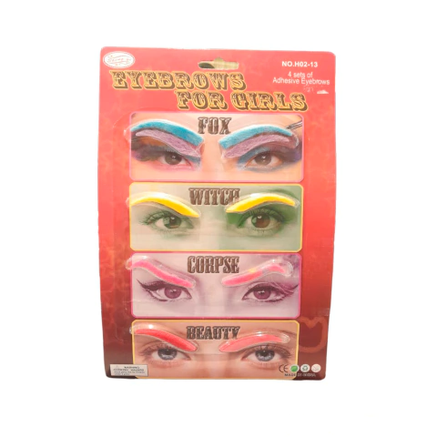 Cejas Colores Varios 5 pares