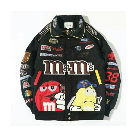 Campera Nascar Racing M&M Retro Black Modelo 2 - 330 usd