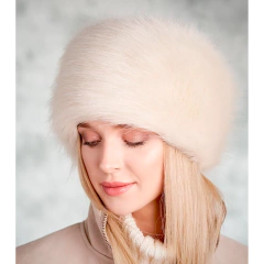 Gorro Ruso Peluche Impermeable Invierno Y2K - Blanco Crema en internet