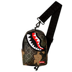 Riñonera Sprayground $ PATTERN OVER CAMO SLING BACKPACK Verde