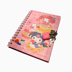 Cuaderno Agenda Mymelody Diario Intimo Candado Sanrio Rosa - Mod 1