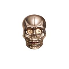 Encendedor Calavera Plateada con sonido y luz