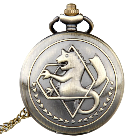 Reloj de Bolsillo Full Metal Alchemist Dorado