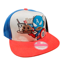 Gorra SnapBack Plana Tokidoki Capitan America Vengadores Regulable - comprar online