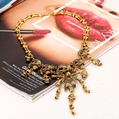 Cadena "Piratas" Craneos Y2K Plateada - Mod 35 - tienda online