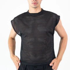 Musculosa Red Negra Boxy