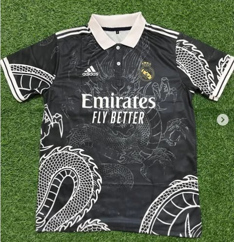Camiseta Casaca Real Madrid Negra Drake BlokeCore - comprar online