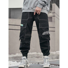 Pantalon Cargo Techwear Gabardina GOB 129 Negro Niños - buy online