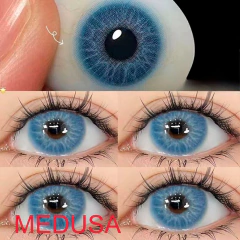Imagen de Lentes de Contacto Efecto Real Medusa Blue