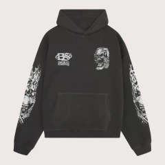 Buzo Hoodie Skull Gun BOXY FIT