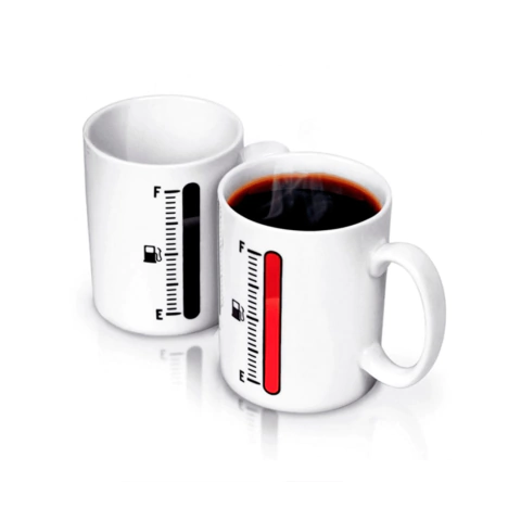 Taza Termosensible Tanque Lleno Auto Naftero
