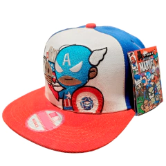 Gorra SnapBack Plana Tokidoki Capitan America Vengadores Regulable