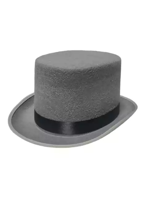 Galera para fiesta gris con cinta elegante - tienda online