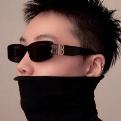 Anteojos de sol gafas Rectangular lujo Y2k N°285 en internet